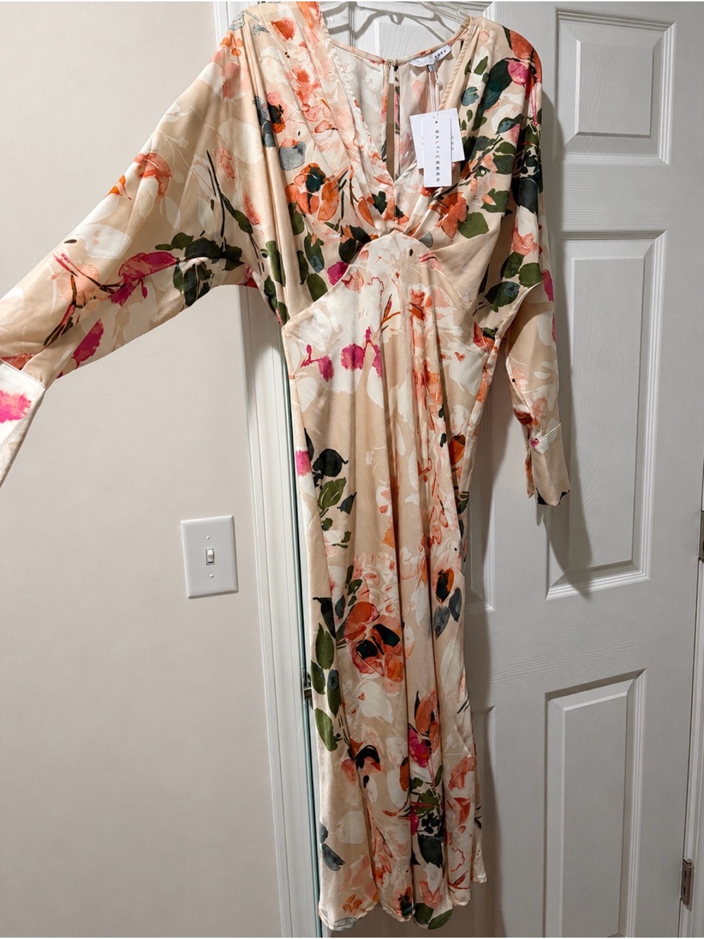 NWT Baltic Born Bari Satin Midi Dress - Picture 4 of 7